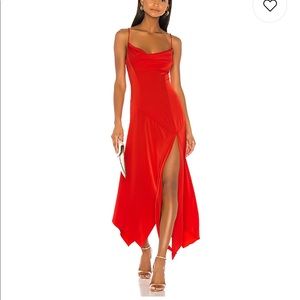 NBD TEODORA GOWN RED MEDIUM